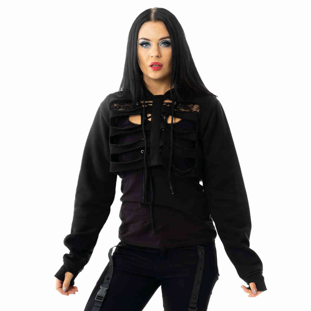 Heartless - Ribcage Hoodie/trui - Zwart